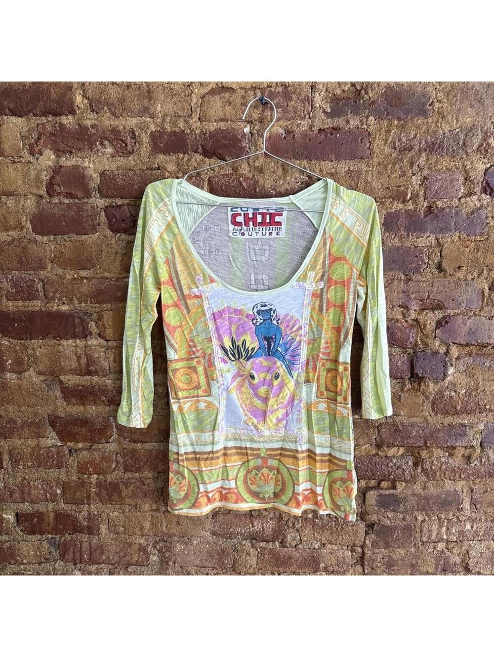 Rare Vintage Custo Barcelona Bunny Graphic Top